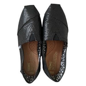 TOMS Classic womens glitter shoes